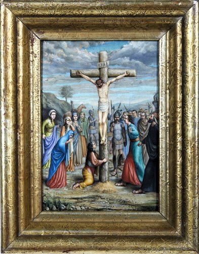 « Crucifixion du Christ »   Huile sur panneau